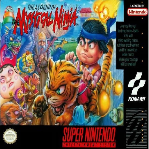 Restored Legend of the Mystical Ninja, by Konami, Physical/Super Nintendo, Action Adventure, Game