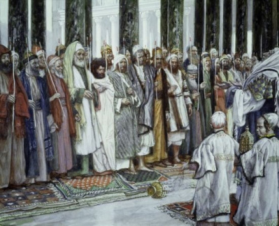 Legend of the Tests of Suitors of the Holy Virgin James Tissot (1836-1902 French) Jewish Museum New York City Canvas Art - James Tissot (24 x 36)
