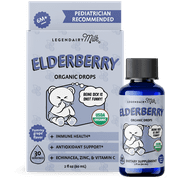 Legendairy Milk Organic Infant Elderberry Drops, Immune Support for Babies and Toddlers, 2 fl oz