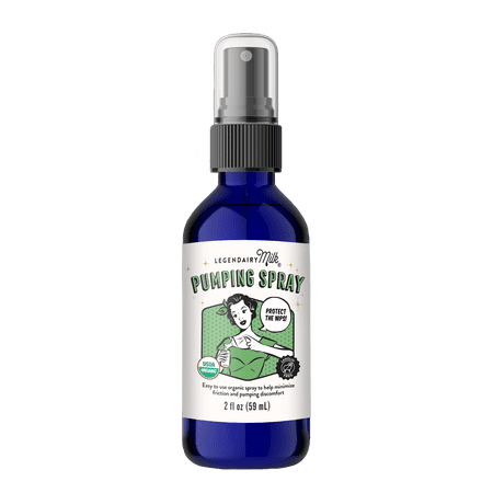 Legendairy Milk Pumping Spray, Natural Lubricant for Breast Pump Flanges, 2 fl oz, 1 Bottle