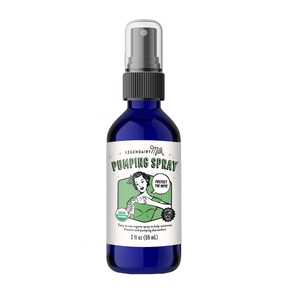 Legendairy Milk Pumping Spray, Natural Lubricant for Breast Pump Flanges, 2 fl oz, 1 Bottle