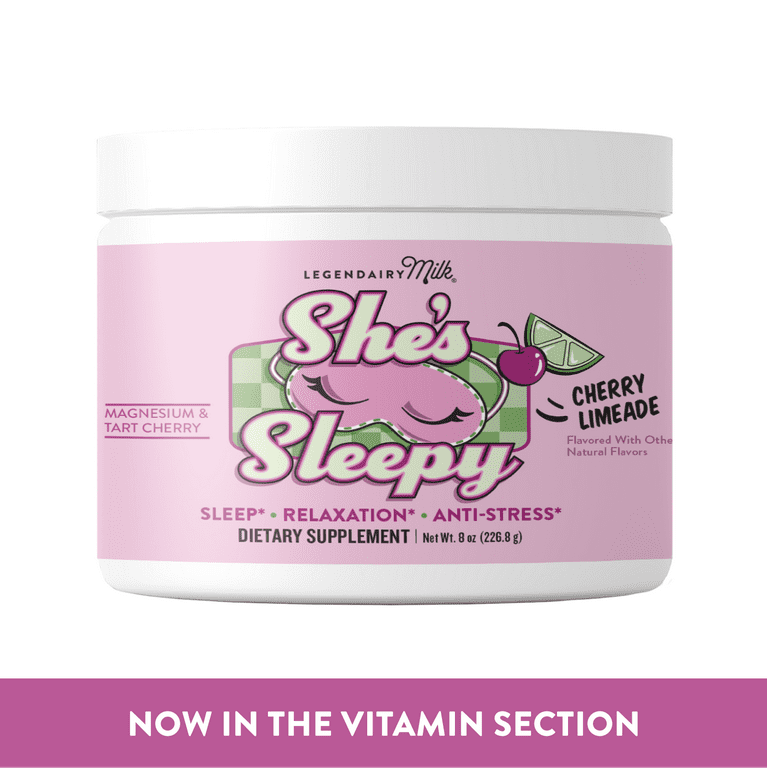 Legendairy Milk She's Sleepy Nightly Sleep Aid Drink Mix Cherry