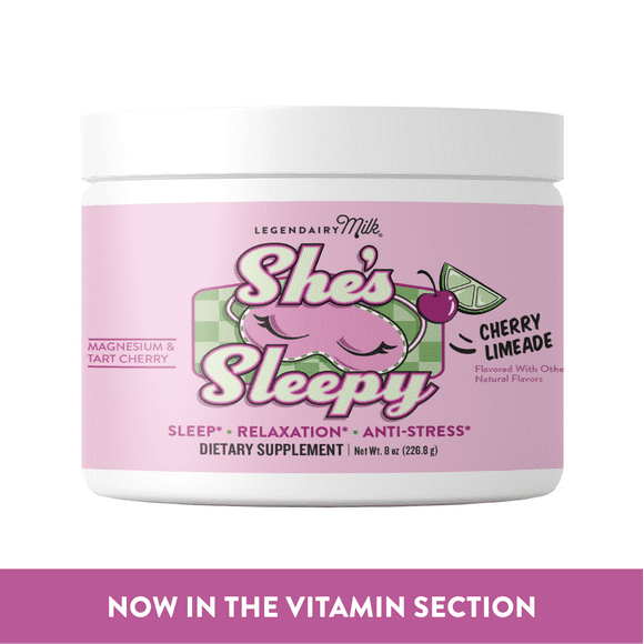 Legendairy Milk, She’s Sleepy™, Melatonin-Free Natural Sleep Aid Magnesium Supplement