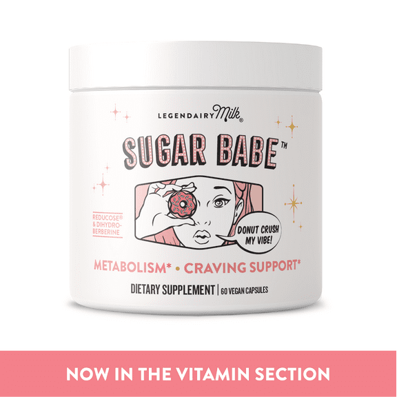 Legendairy Milk Sugar Babe Carb Blocker Supplement for Metabolism and Craving Support, 60 Capsules