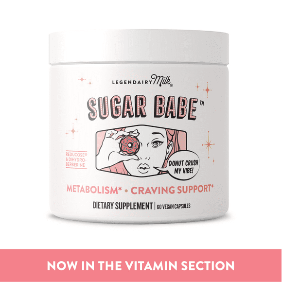 Legendairy Milk Sugar Babe Carb Blocker Supplement for Metabolism and Craving Support, 60 Capsules