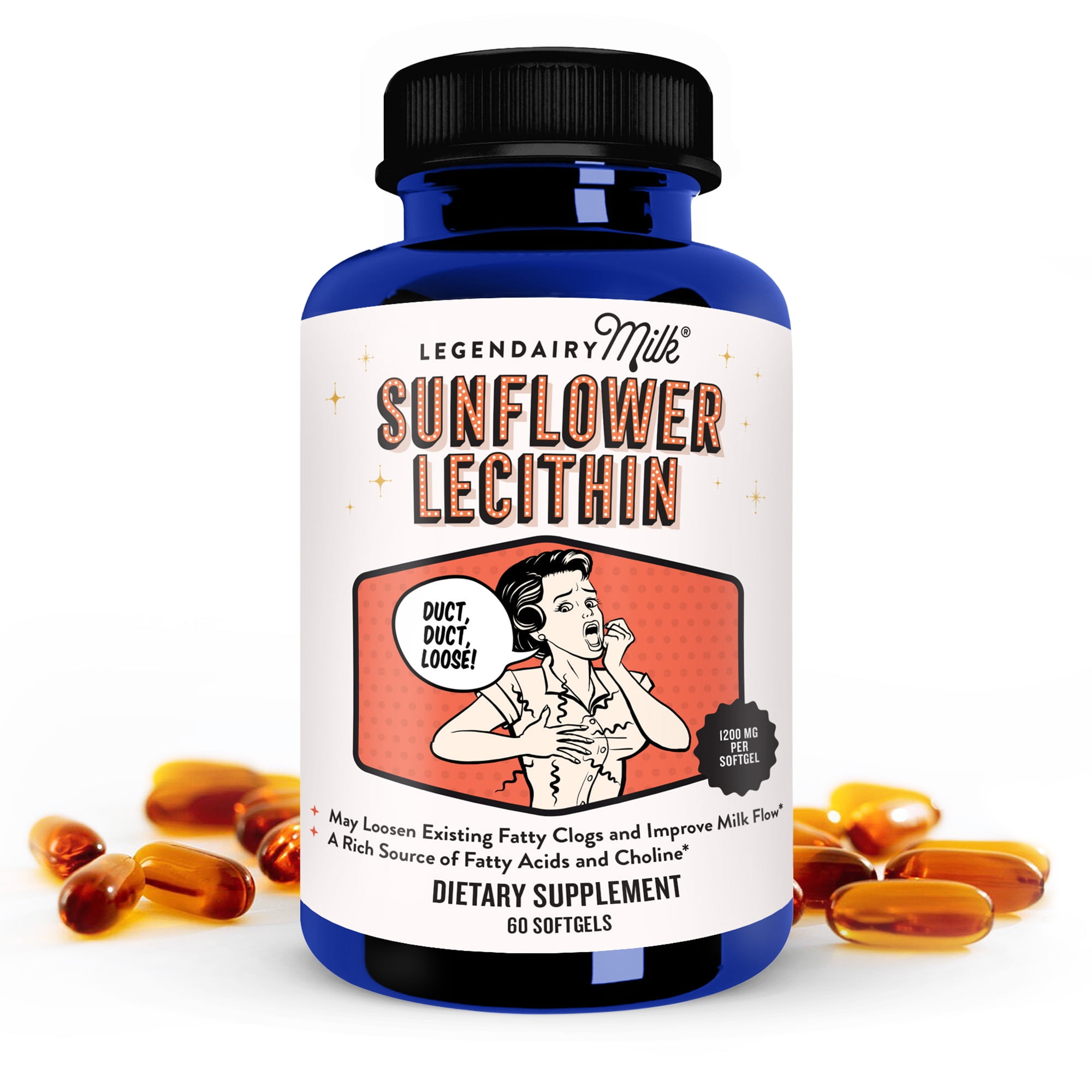 Legendairy Milk Sunflower Lecithin Softgels for Adults Organic