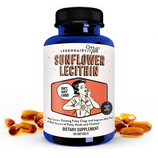 Legendairy Milk Sunflower Lecithin Softgels for Adults Organic