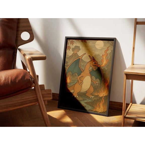 Legendary Charizard Pokemon Poster poster Wall Art Decor 12x18 UNFRAMED