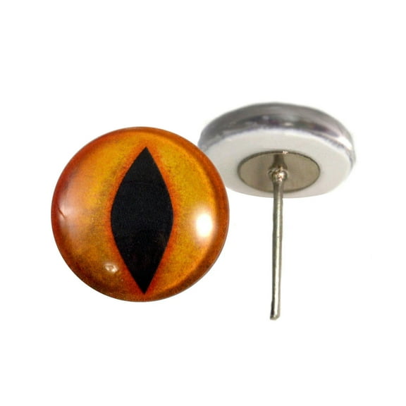 Legendary Devil Glass Eyes on Wire Pin Posts