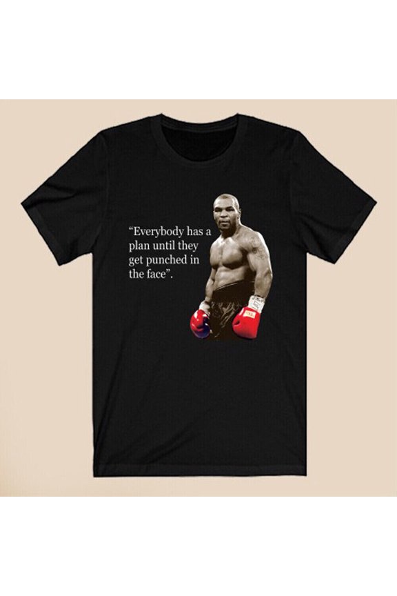 Legendary Fighter Quote Graphic Shirt with Classic Boxing Theme, S-3XL