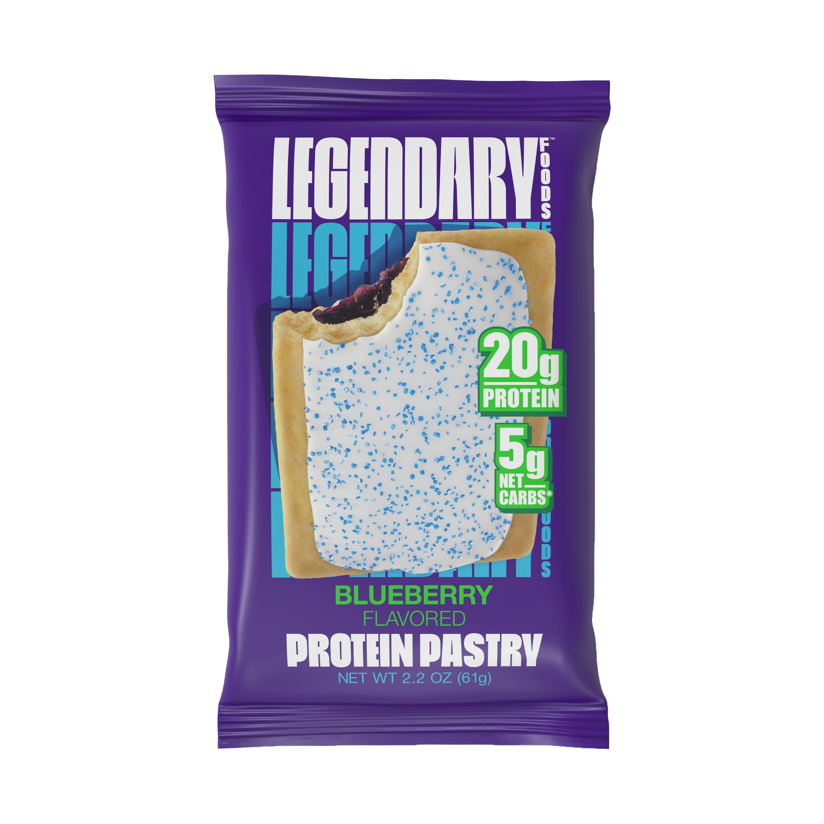 Legendary Foods 20g Protein Tasty Pastry - Blueberry - 2.2 oz (Packaging May Vary)