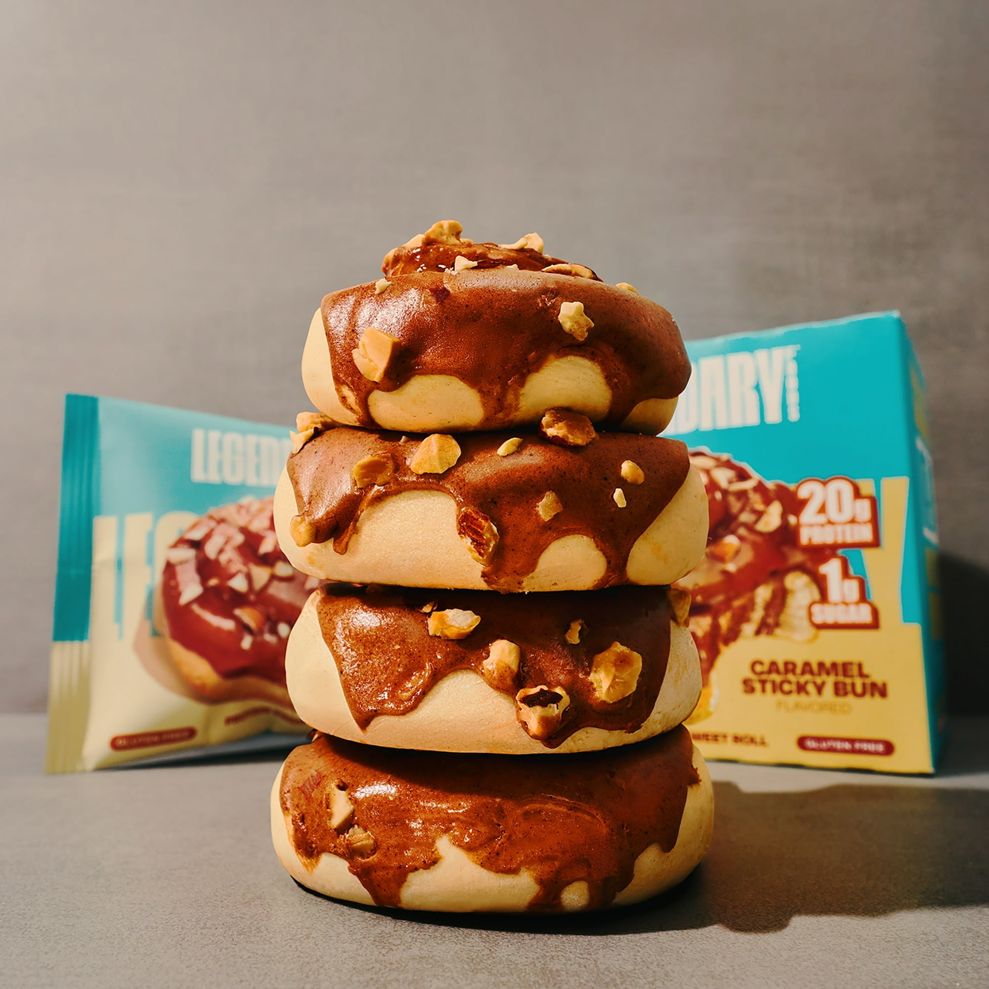 Legendary Foods Gluten Free and Keto Friendly Protein Sweet Roll - Sticky Bun - 9.2oz/4ct