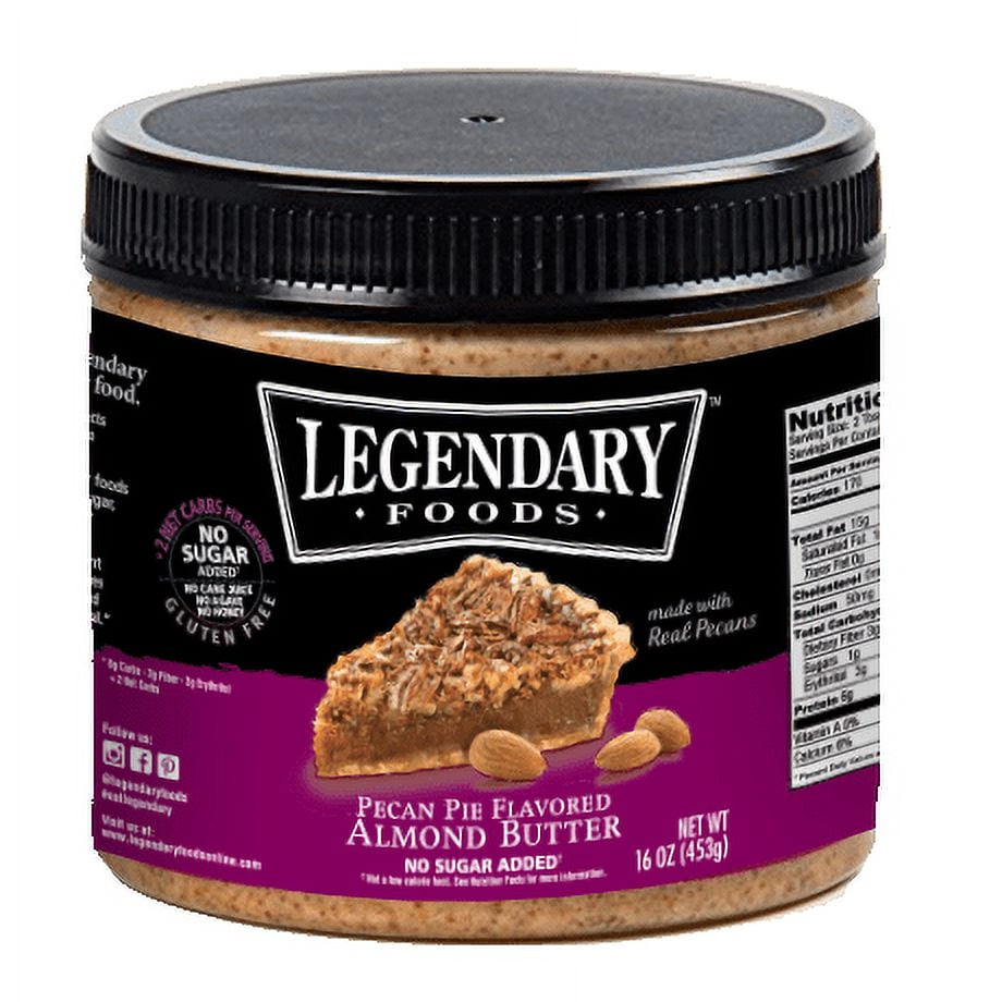 Legendary Foods Pecan Pie Almond Butter 16oz Jar