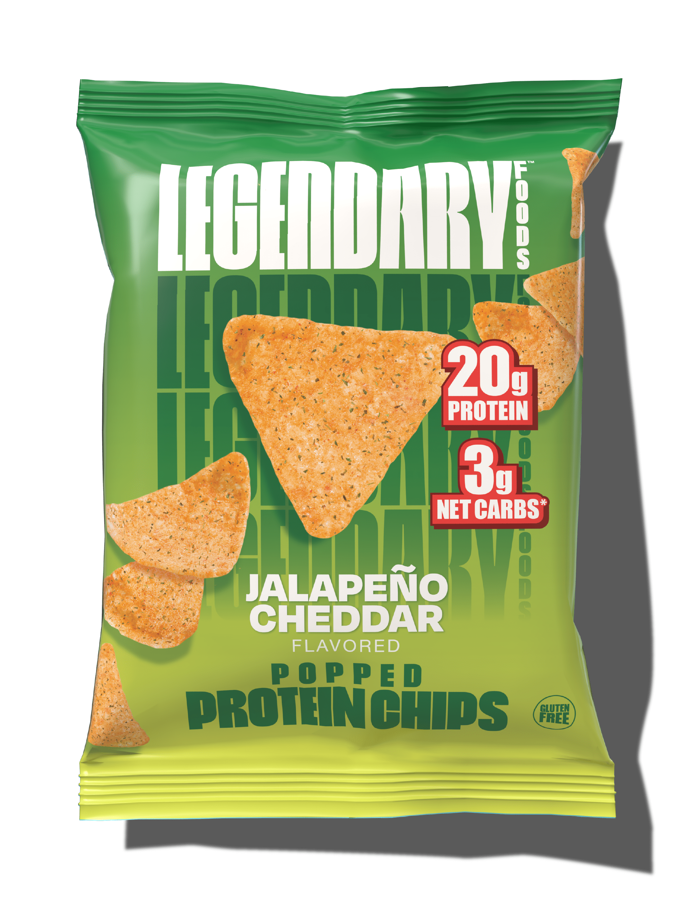 Legendary Foods Protein Popped Chips, Jalapeno Cheddar, 1 Pack