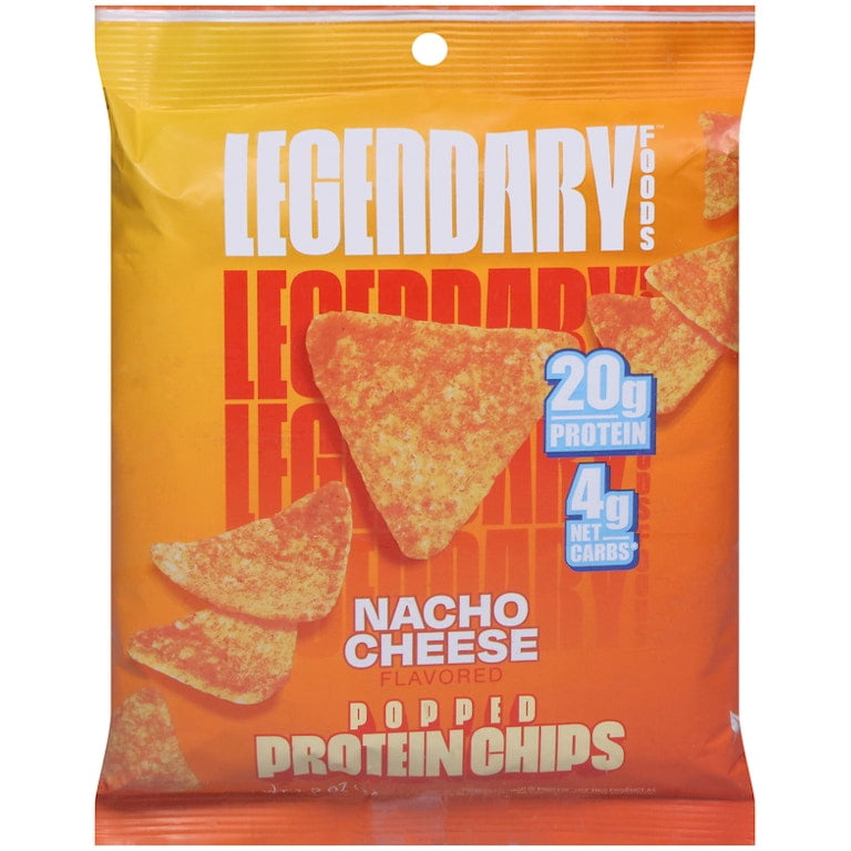 Legendary Foods Protein Chips, Nacho Cheese, Popped