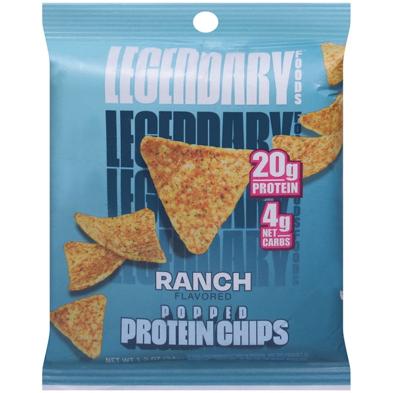 Legendary Foods Protein Chips, Ranch Flavored, Popped