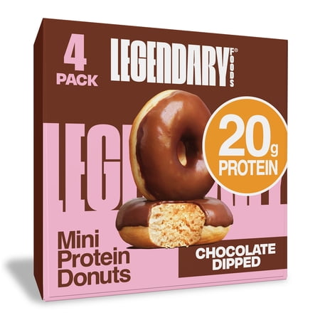 Legendary Foods - Protein Donuts Chocolate Dipped 8.6oz/4ct