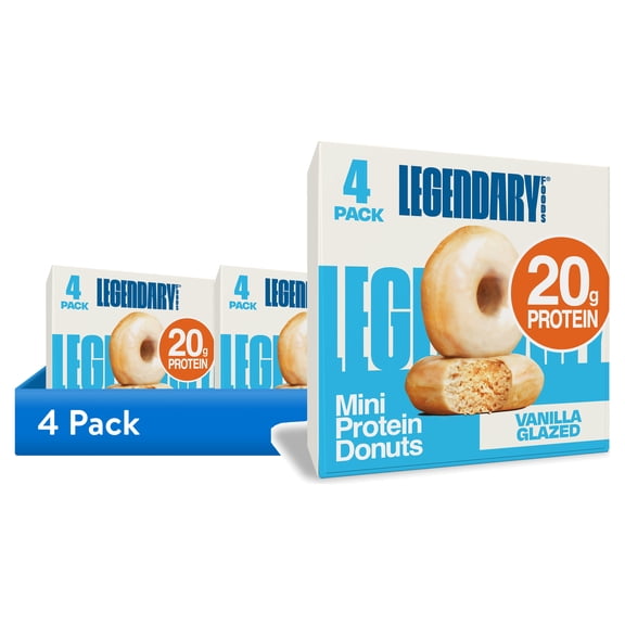 (4 pack) Legendary Foods - Protein Donuts Vanilla Glazed 9.2oz/4ct