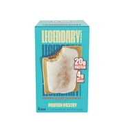 Legendary Foods Protein Pastry, Brown Sugar Cinnamon, 2.2oz Glten Free Protein Bar Alternative, 4 Pk