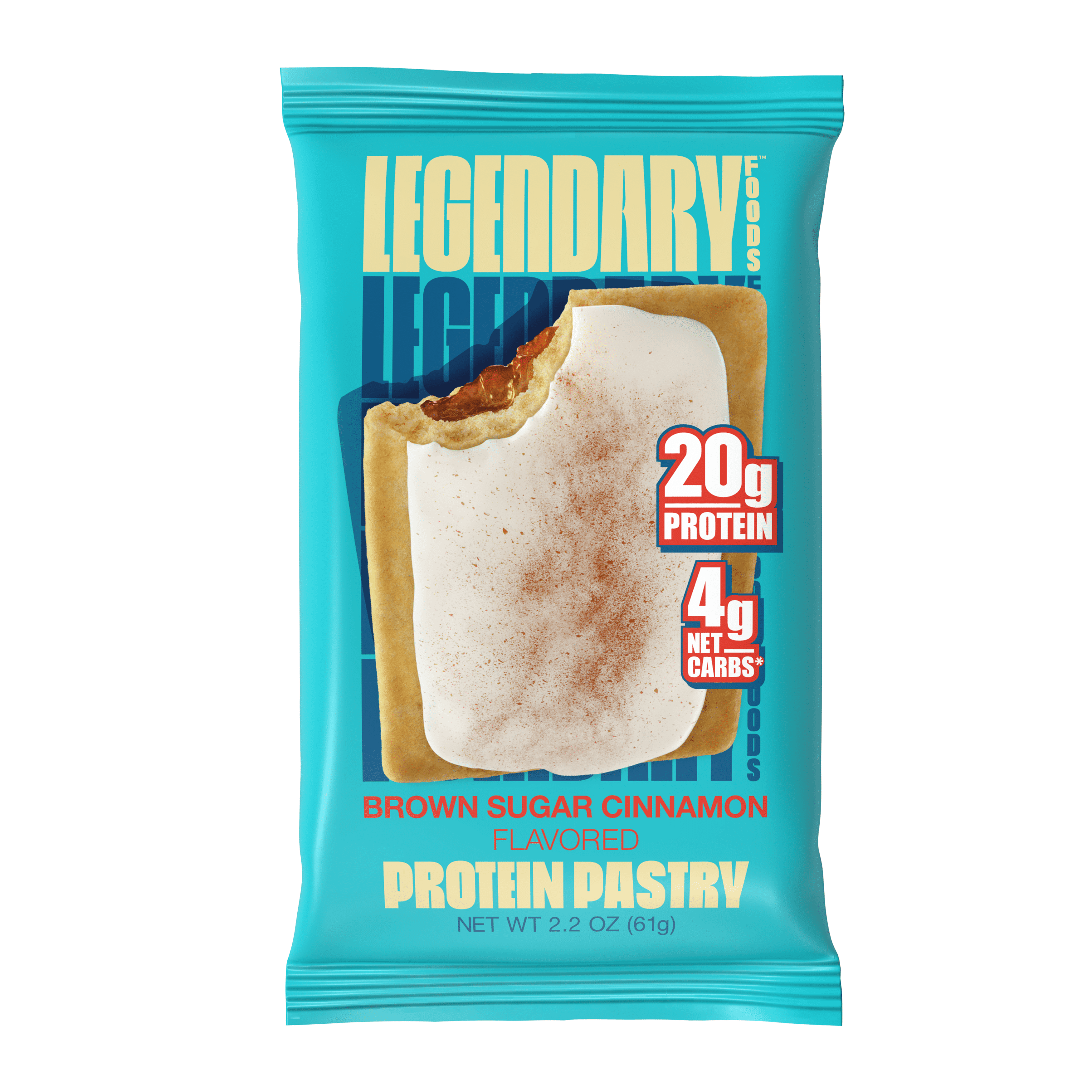 Legendary Foods Protein Pastry, Brown Sugar Cinnamon, 2.2oz Gluten Free