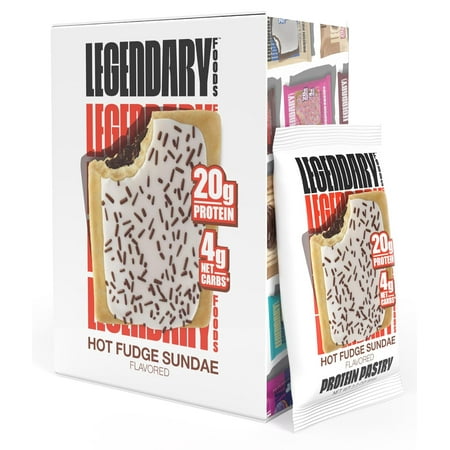 Legendary Foods Protein Pastry, Hot Fudge Sundae, 20g Protein, 2.2 oz, 8 Count