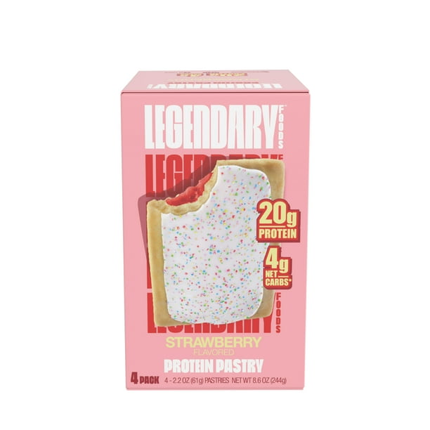 Legendary Foods Protein Pastry, Strawberry, 2.2oz Gluten Free Protein