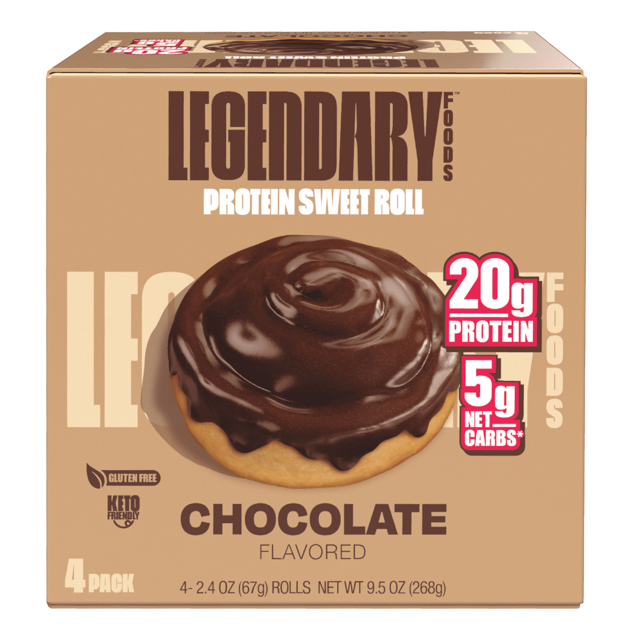 Legendary Foods Protein Sweet Roll Chocolate 4 Pack