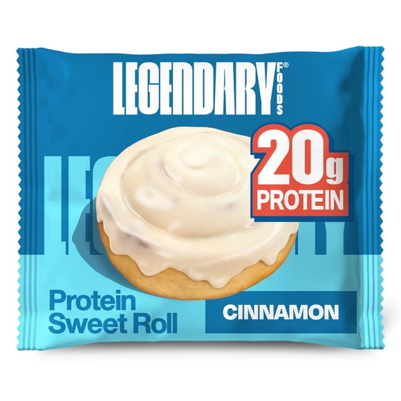 Legendary Foods Protein Sweet Roll, Cinnamon, 20g Protein, 1 Pack, Keto Friendly, Gluten Free