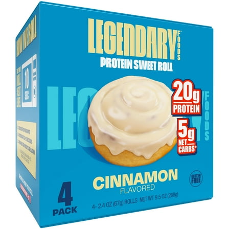 Legendary Foods Protein Sweet Roll - Cinnamon 4 Pk