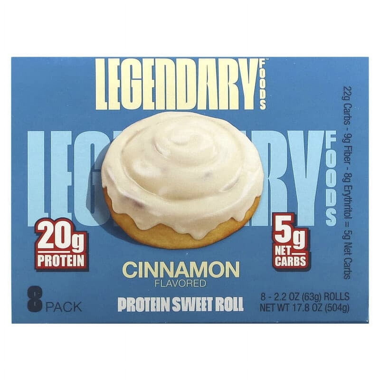 Legendary Foods, Protein Sweet Roll, Cinnamon, 8 Pack, 2.2 oz