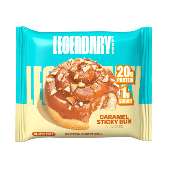 Legendary Foods Protein Sweet Roll, Caramel Sticky Bun, 20g Protein, 1 Pack, Keto Friendly, Gluten Free