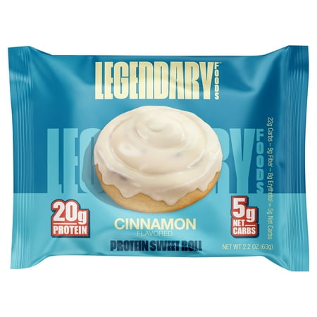 Legendary Foods Protein Sweet Rolls Cinnamon 2.2 oz (Pack Of 16)