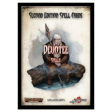 Legendary Games LEG416SSC06PF2 Pathfinder 2 Edition Devotee Spell Card