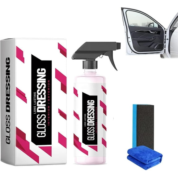 Legendary Gloss Dressing Floor Mats, Gloss Dressing for Floor Mats, Legendary Gloss Dressing, Plastic Restorer for Cars Ceramic Plastic Coating (1PCS)