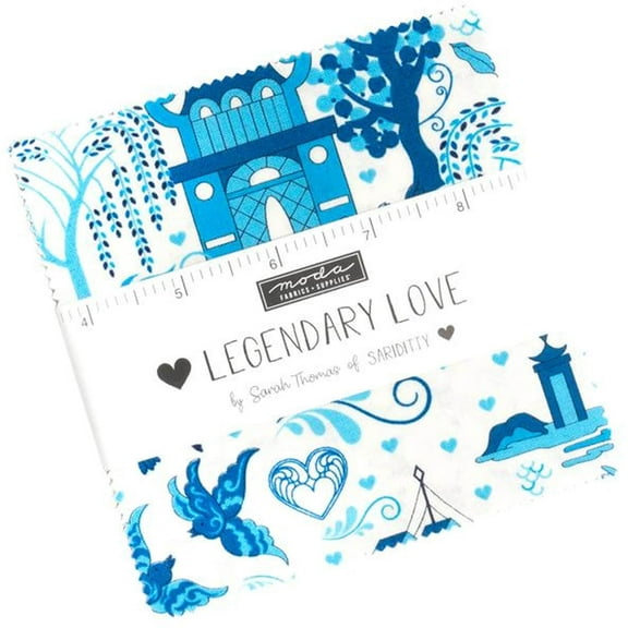 Legendary Love Charm Pack by Sarah Thomas of Sariditty; 42 - 5" Precut Fabric Quilt Squares