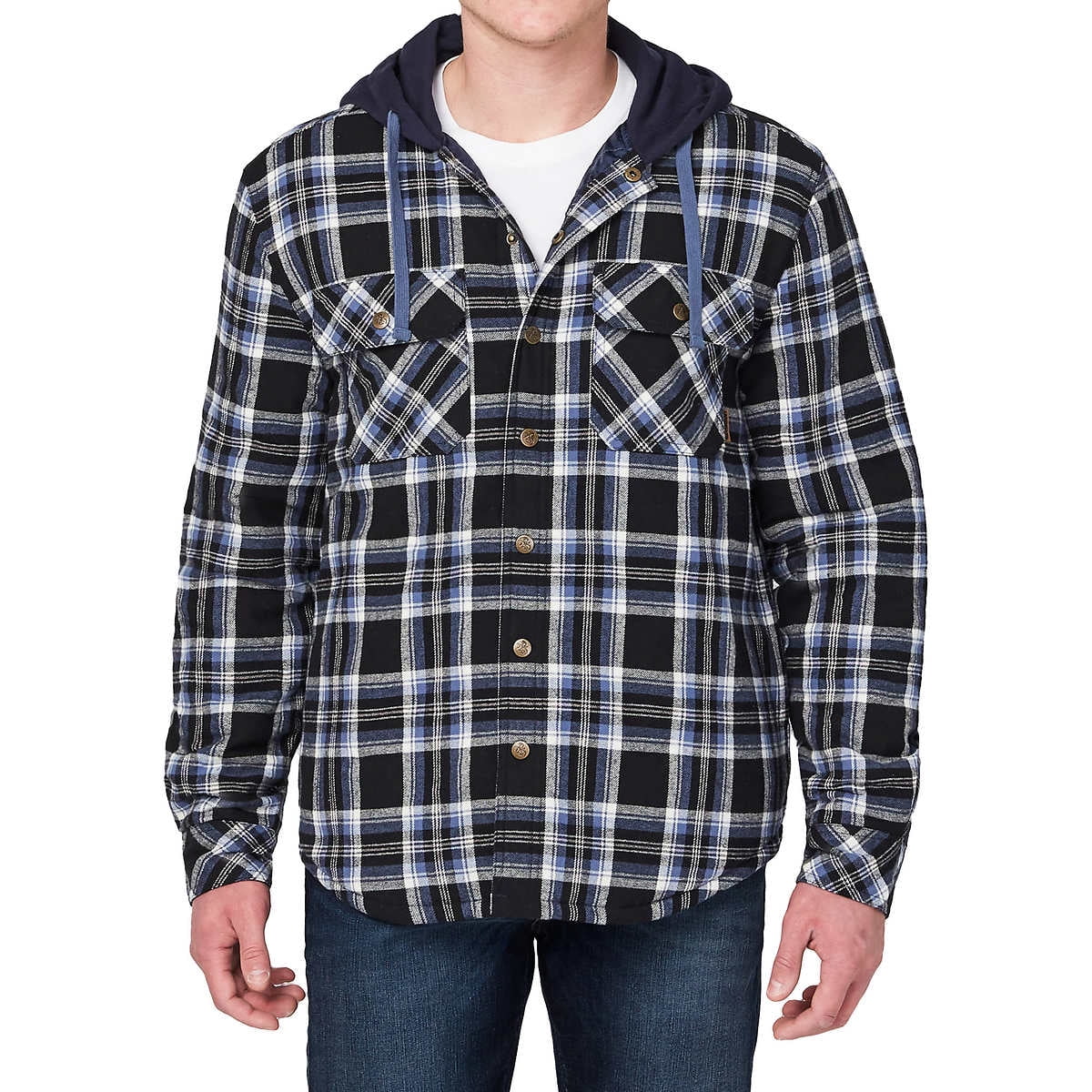 mens insulated plaid jacket