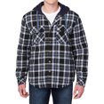 thumbnail image 1 of Legendary Outfitters Men’s Plaid Insulated Casual Hooded Shirt Jacket, 1 of 7