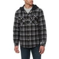thumbnail image 1 of Legendary Outfitters Men’s Plaid Insulated Casual Hooded Shirt Jacket, 1 of 3