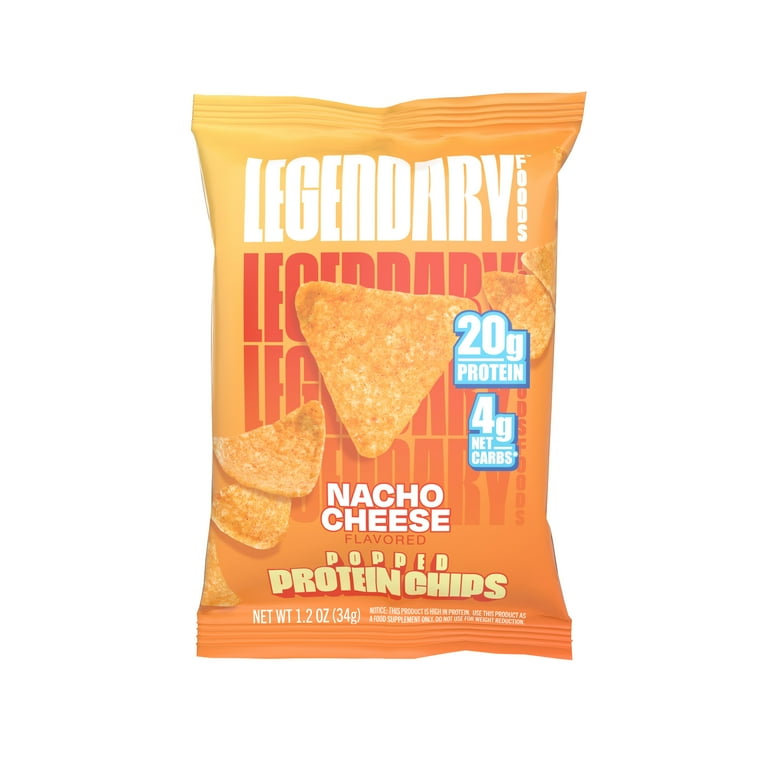 Legendary Foods Healthy High Benefit Popped Protein Chips - Nacho