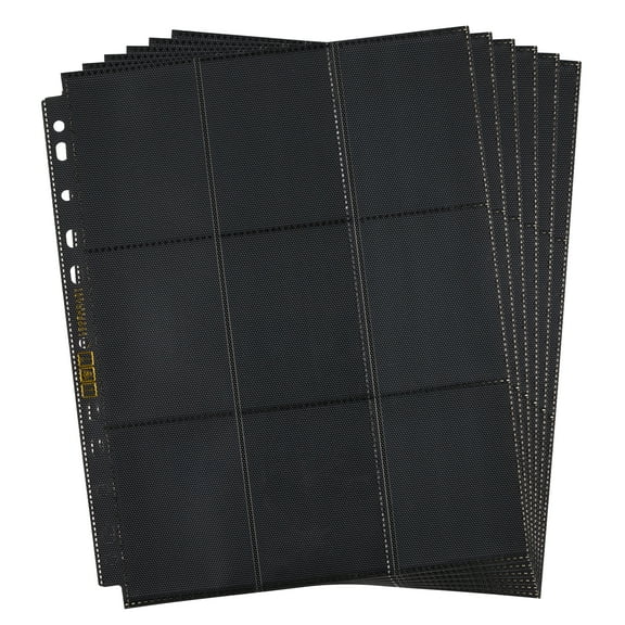 Legendary Protectors 18 Pocket Side-Loading Card Pages, 9 Pocket Double-Sided Sleeve Pages, Holds 900 Cards Total for Trading Card Pages or Sports Card Pages