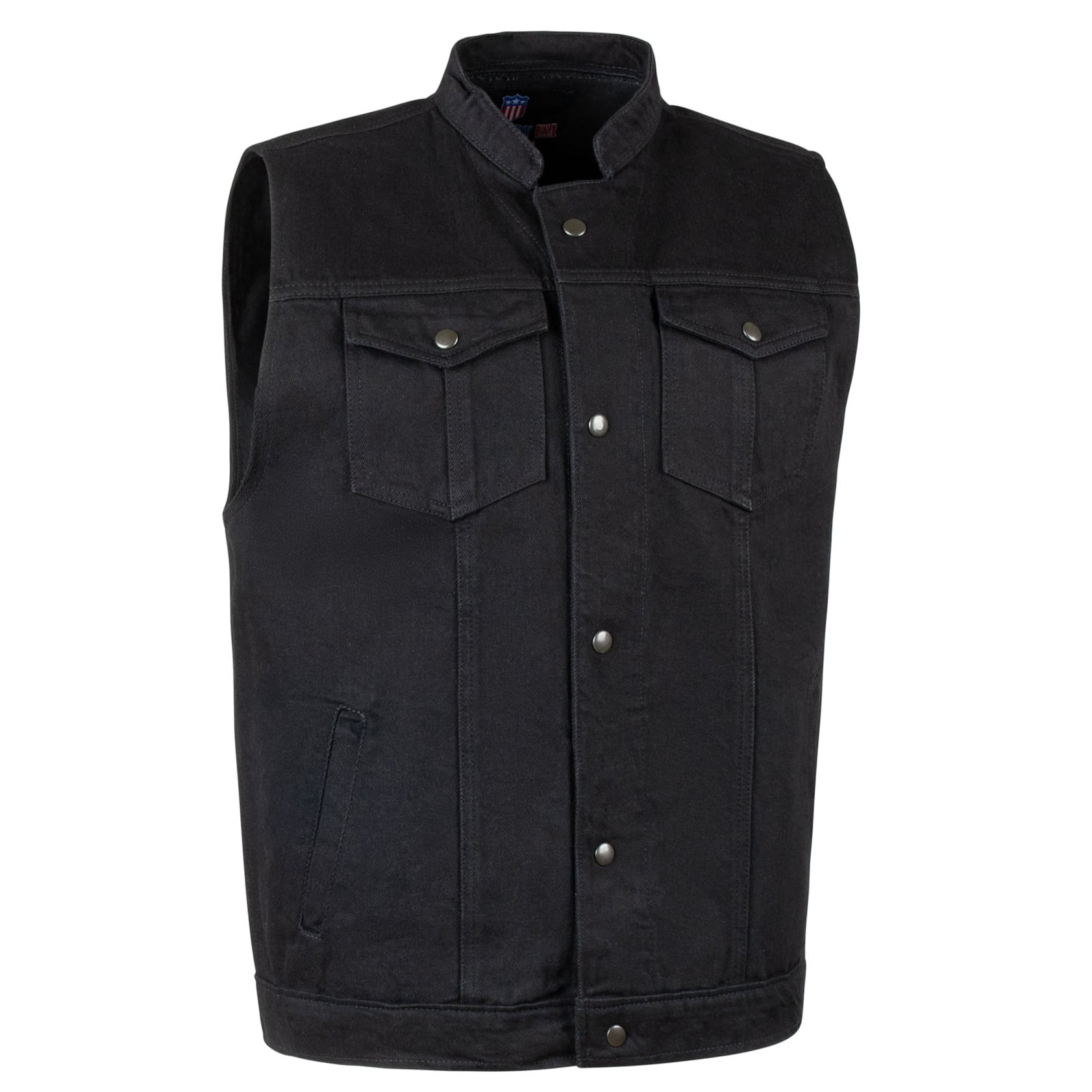 Legendary 'Revolution' Mens Denim Motorcycle Vest