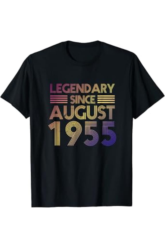 Legendary Since August 1955 66 Years Old Birthday 66Th Bday T-Shirt
