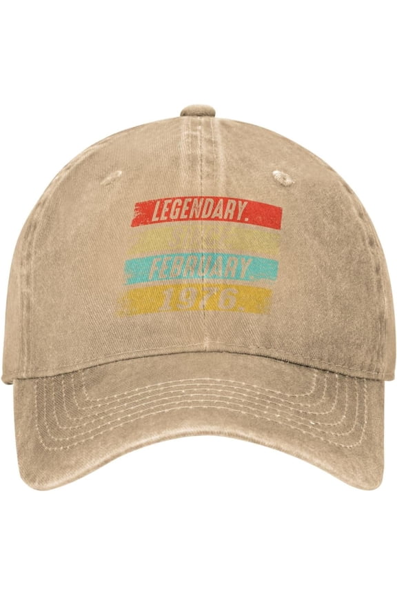 Legendary Since January 1976 Baseball Cap for Men Women Hat Adjustable Vintage Cotton Dad Caps