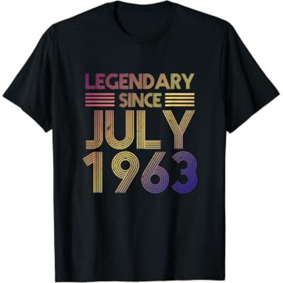 Legendary Since July 1963 58 Years Old Birthday 58Th Bday T-Shirt