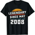 thumbnail image 1 of Legendary Since May 2008 16th Birthday Tee 16 Years Old T-Shirt, 1 of 3