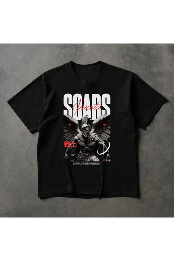 Legendary Spartan Shirt, Warrior Angel Graphic Tee, Greek Warrior Streetwear Shi