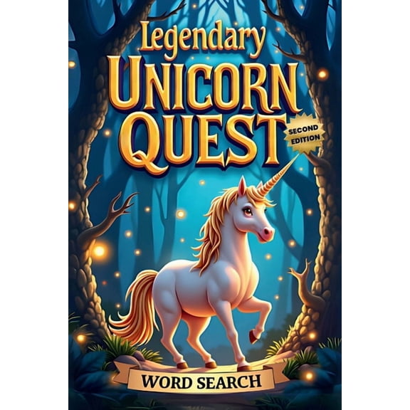 Legendary Unicorn Quest Word Search (Second Edition): 50 Challenging Puzzles for True Puzzle Masters plus 10 Bonus Unico, (Paperback)
