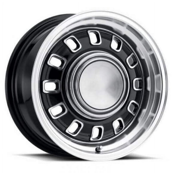 Legendary Wheels 12 Slot - 15 x 7 in. - 5 x 4.5 - 3.75 bs - Black