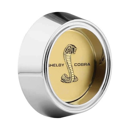Legendary Wheels Center Cap - "Cobra Snake" Gold Logo- Chrome