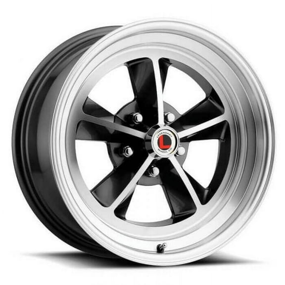 Legendary Wheels GT9 - 15 x 7 in. - 5 x 4.5 - 4.25 bs - Charcoal/Machined